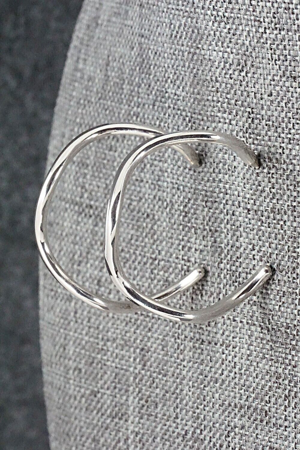 Sterling Silver Hoop Earrings - Elaine Tahe
