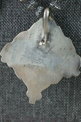 Navajo Turquoise & Sterling Silver Necklace - Tom Lewis - High Lonesome Trading