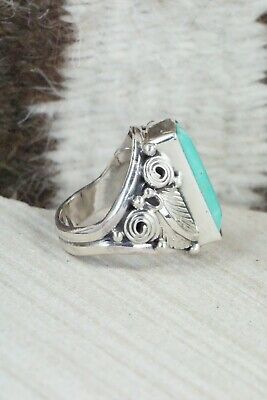 Turquoise & Sterling Silver Ring - Davey Morgan - Size 6.25