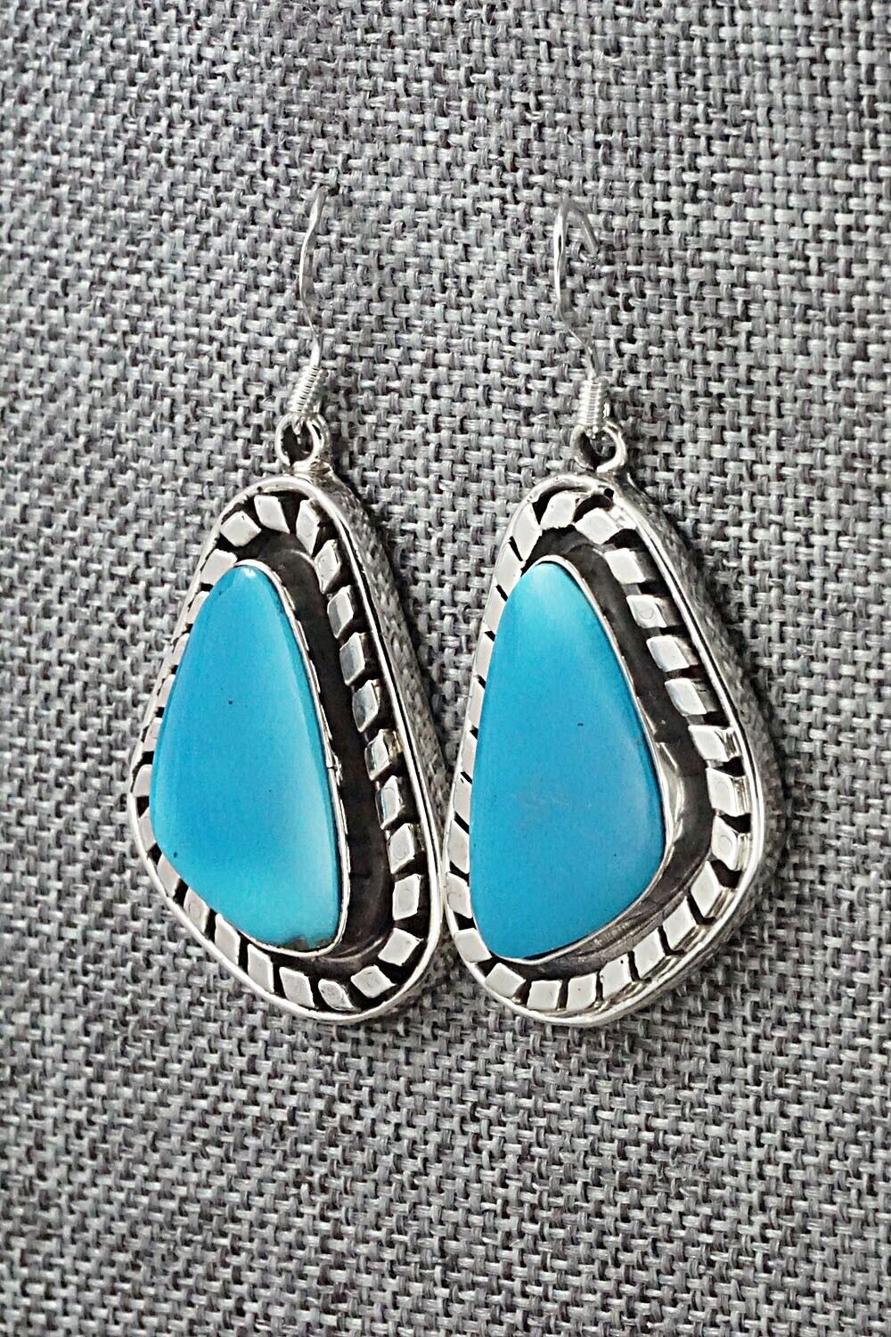 Turquoise and Sterling Silver Earrings - Sharon McCarthy