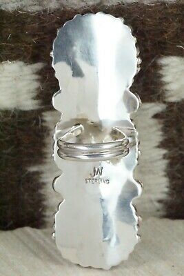 Turquoise and Sterling Silver Ring - Justina Wilson - Size 7.75
