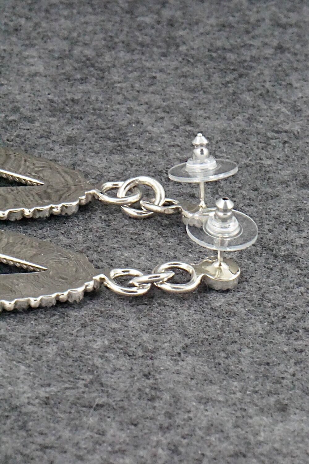 Turquoise & Sterling Silver Earrings - Sarphine Wilson
