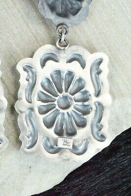 Sterling Silver Earrings - Tim Yazzie - High Lonesome Trading