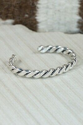 Navajo Sterling Silver Bracelet - Elaine Tahe