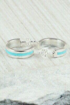 Turquoise & Sterling Silver Earrings - Devin Seoutewa - High Lonesome Trading