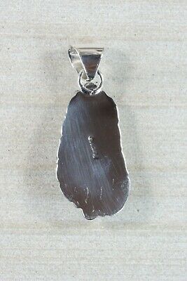Navajo Turquoise and Sterling Silver Pendant - Samuel Yellowhair