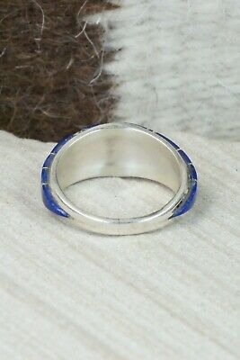 Lapis and Sterling Silver Ring - Susanna Kallestewa - Size 8.75