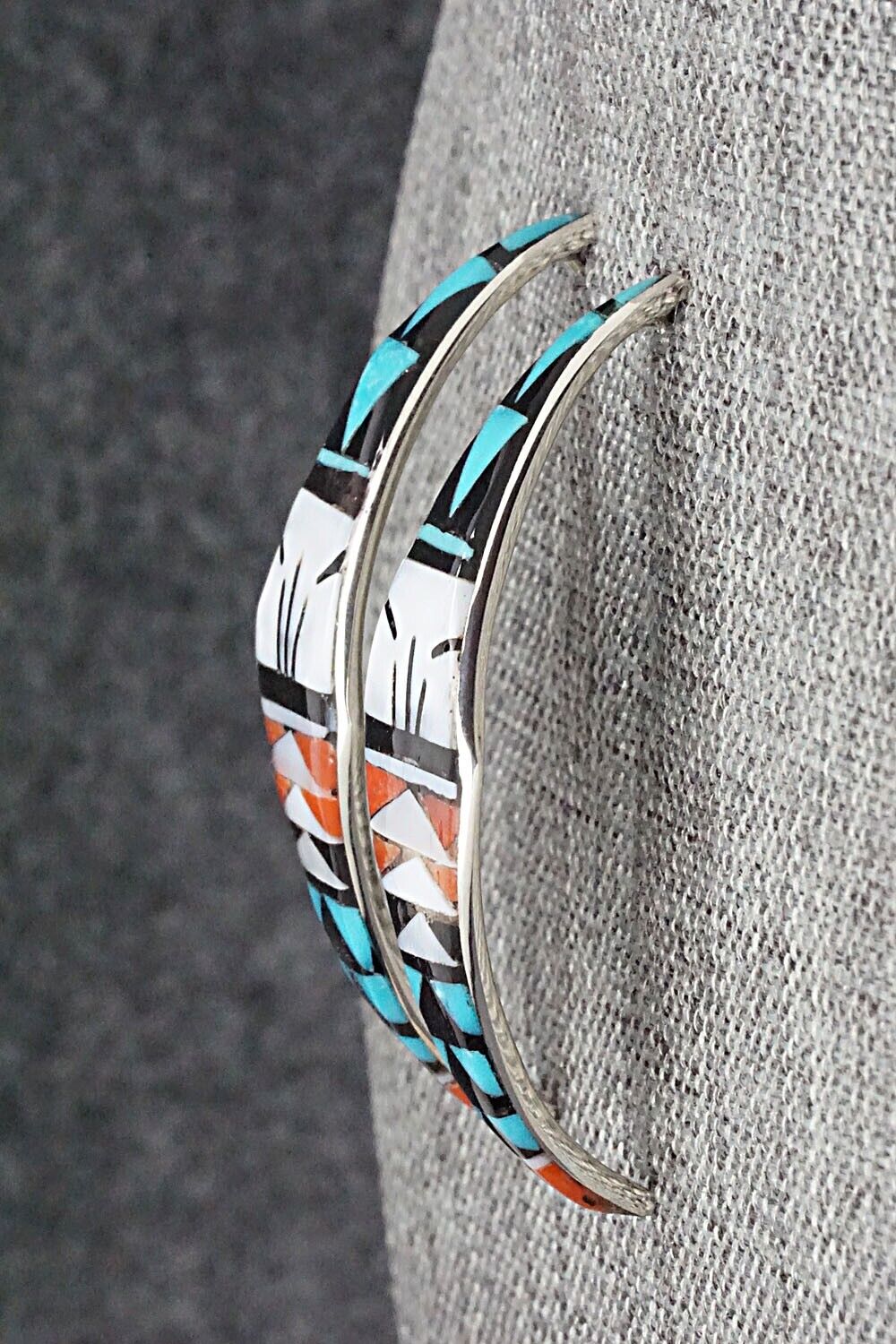 Multi Stone & Sterling Silver Earrings - Leif Esalio