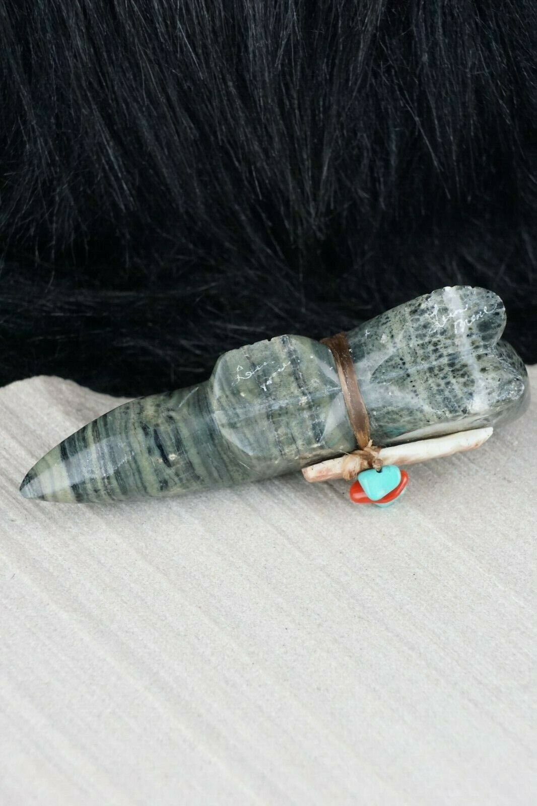 Wolf Zuni Fetish Carving - Lena Boone - High Lonesome Trading