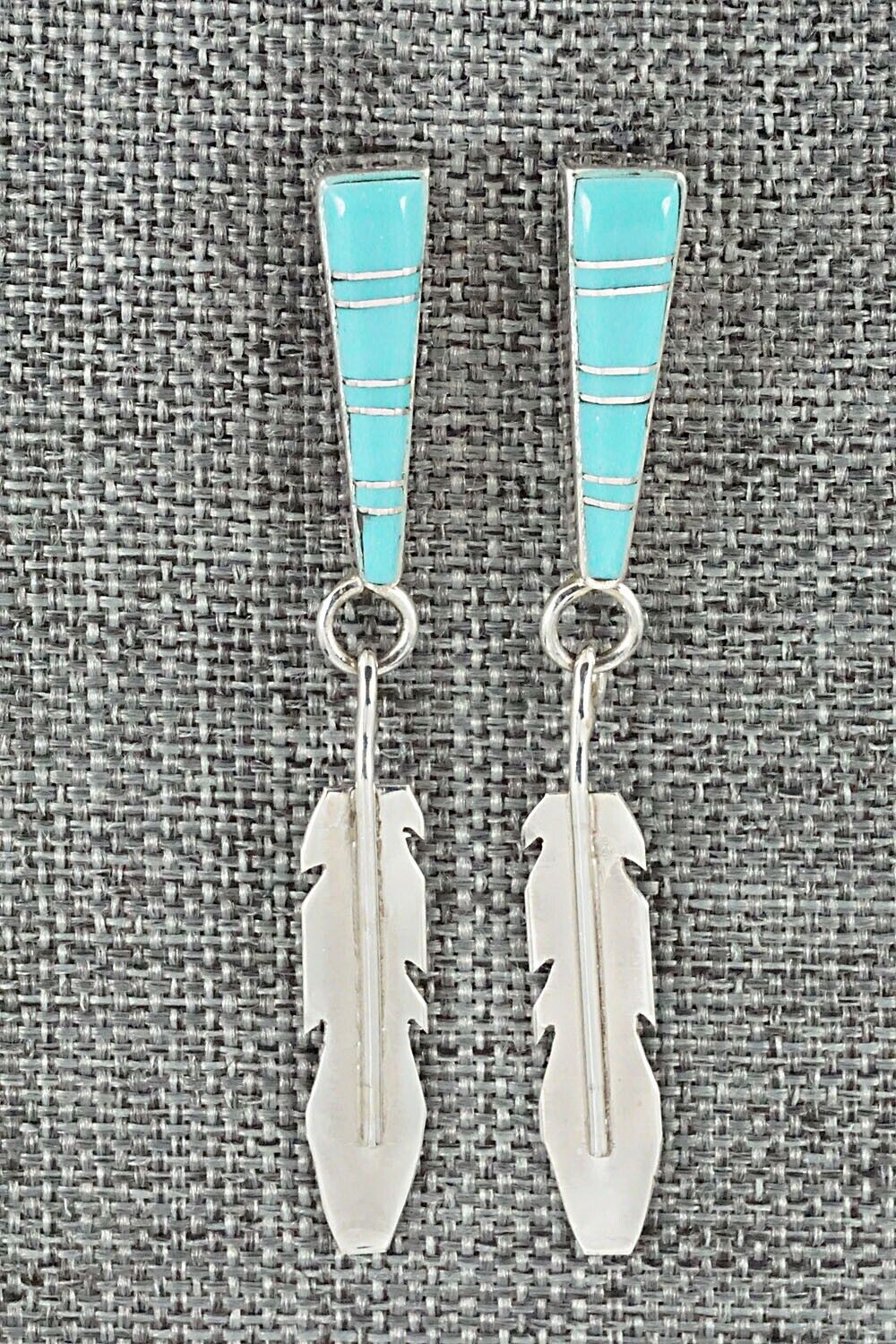 Turquoise & Sterling Silver Earrings - Terrance Panteah & Tammy Johnson