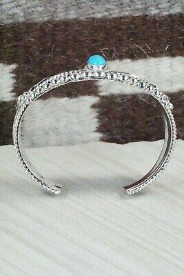 Turquoise & Sterling Silver Bracelet - Tom Lewis - High Lonesome Trading