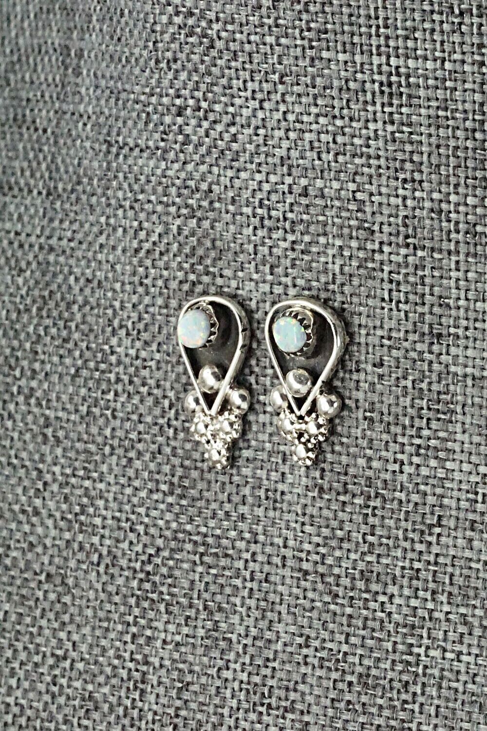 Opalite & Sterling Silver Earrings - Verdie Booqua