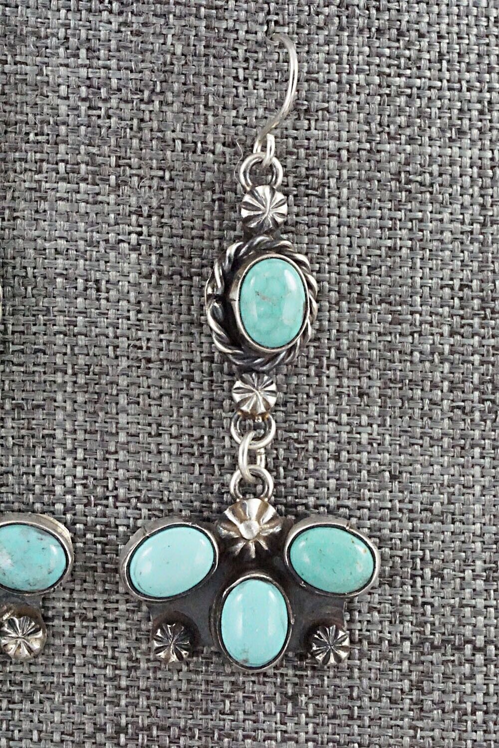 Turquoise & Sterling Silver Earrings - Wilson Dawes