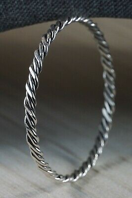 Navajo Sterling Silver Bangle Cuff - Elaine Tahe
