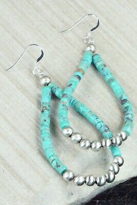 Turquoise & Sterling Silver Earrings - Doreen Jake