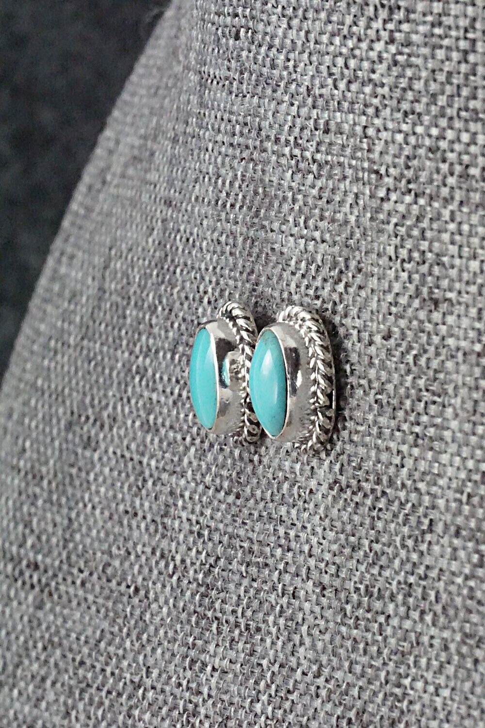 Turquoise & Sterling Silver Earrings - Jan Mariano