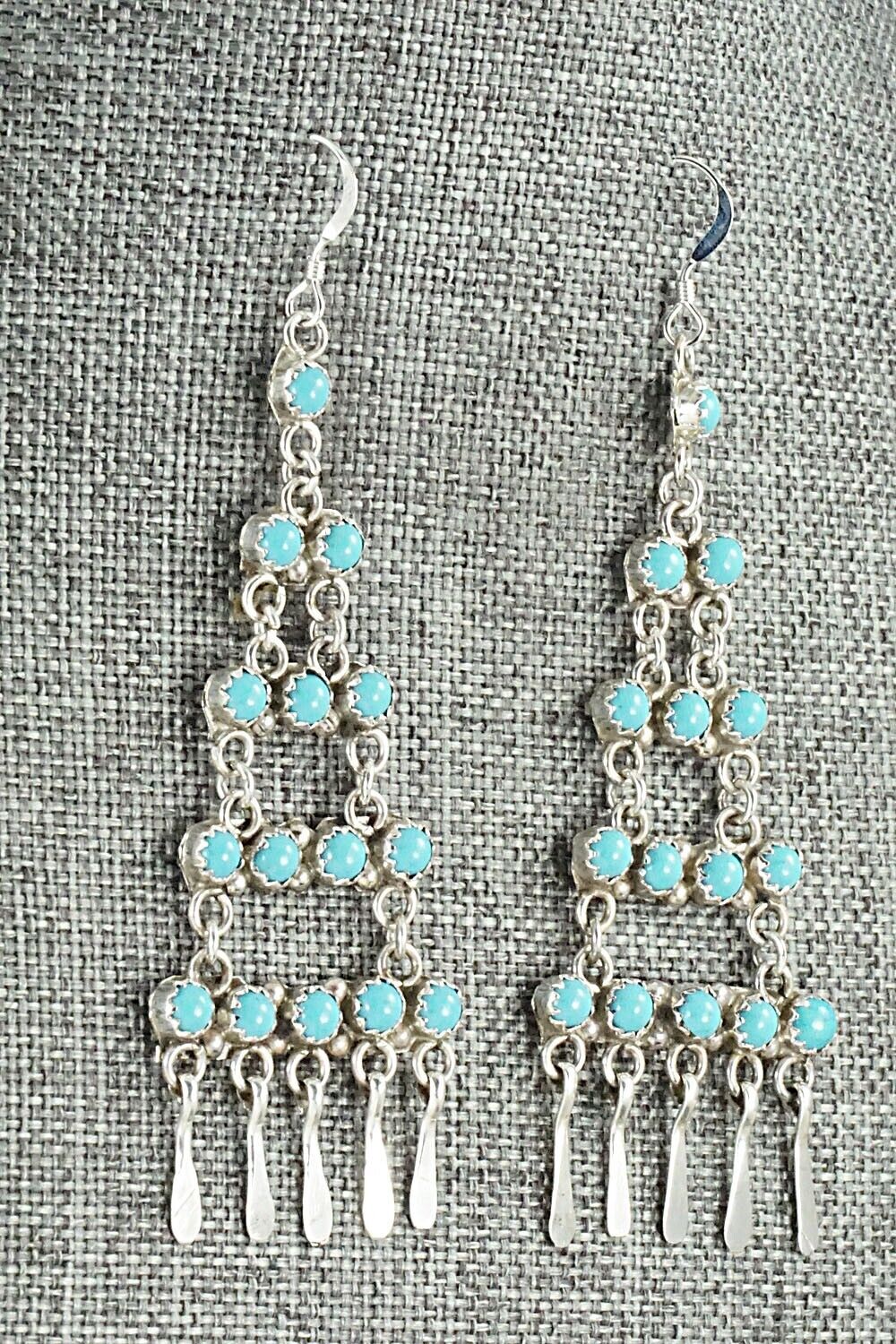 Turquoise & Sterling Silver Earrings - Sylvia Chee