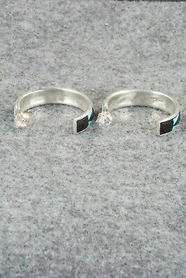 Multi Stone Inlay & Sterling Silver Earrings - Delberta Boone