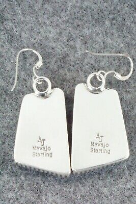Turquoise & Sterling Silver Earrings - Alvin Joe