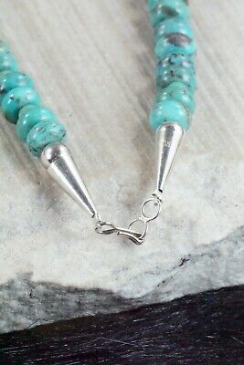 Turquoise & Sterling Silver Necklace - Navajo