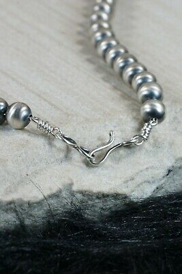 Navajo Sterling Silver Pearl Necklace - Jan Mariano