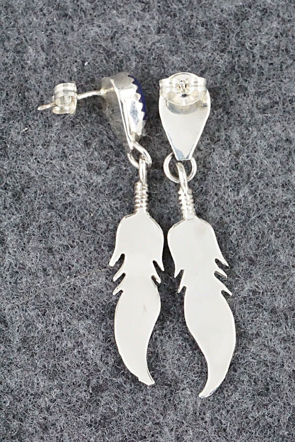 Lapis & Sterling Silver Earrings - Elaine Shirley