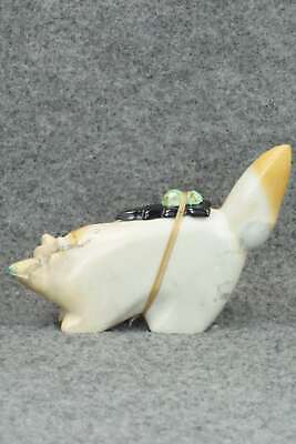 Wolf Zuni Fetish Carving - Enrike Leekya