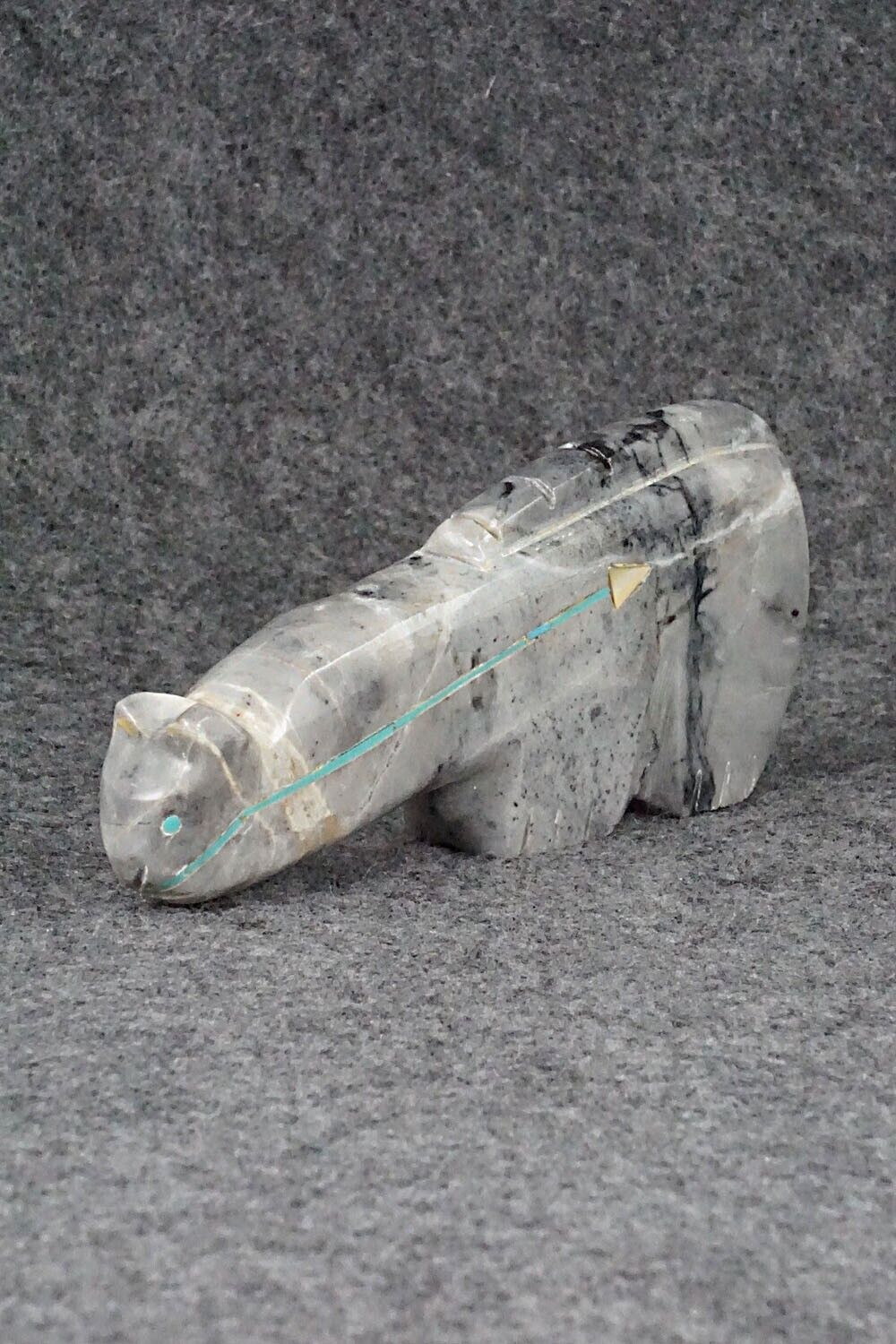 Mountain Lion Zuni Fetish Carving - Joshua Leki
