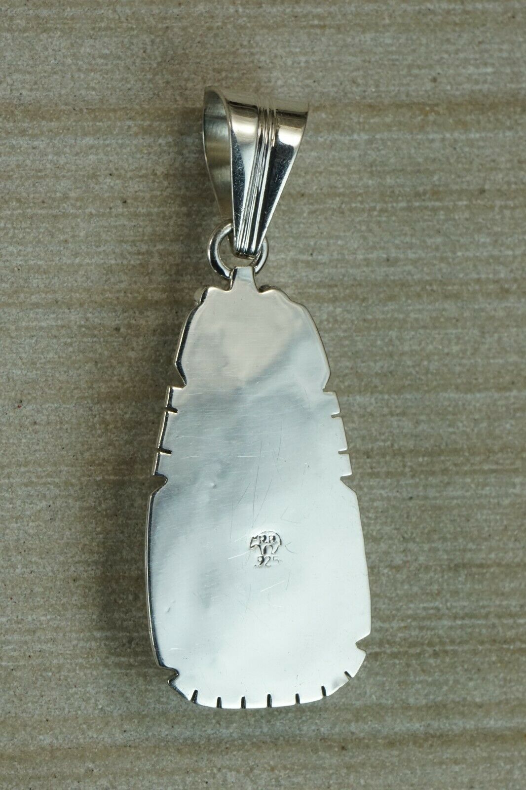 Navajo Turquoise & Sterling Silver Pendant - Samuel Yellowhair