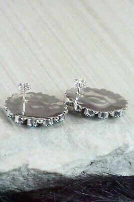 Turquoise & Sterling Silver Earrings - Eunise Wilson