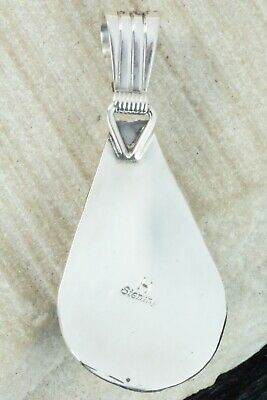 Turquoise and Sterling Silver Pendant - Henry Attakai