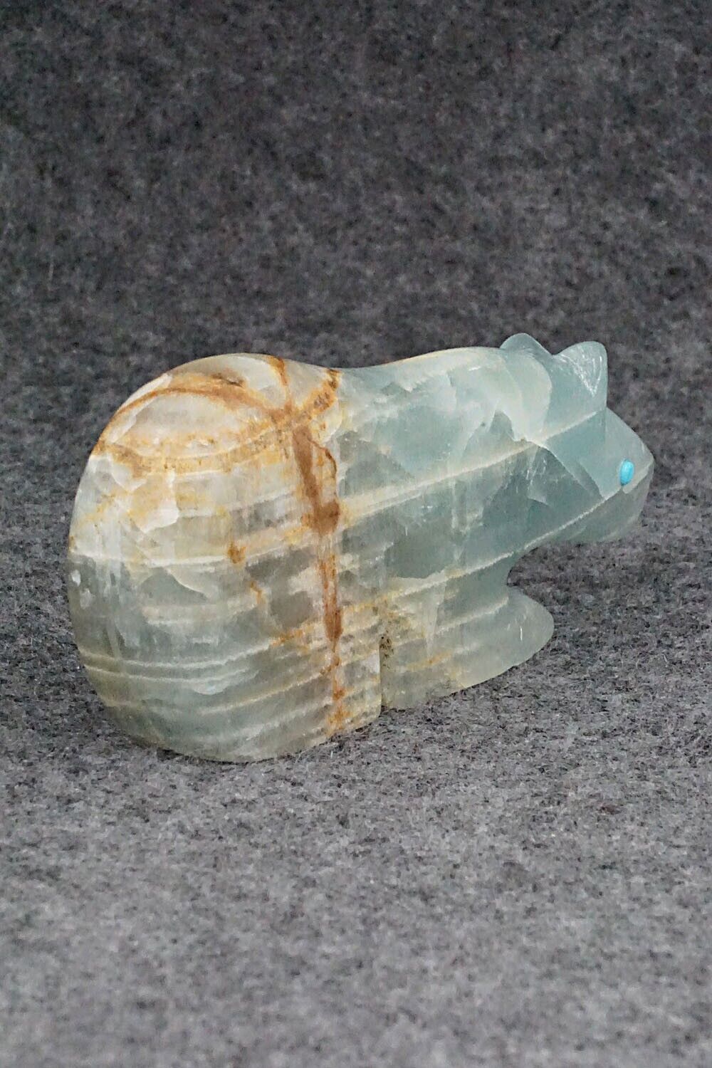Bear Zuni Fetish Carving - Ronnie Lunasee