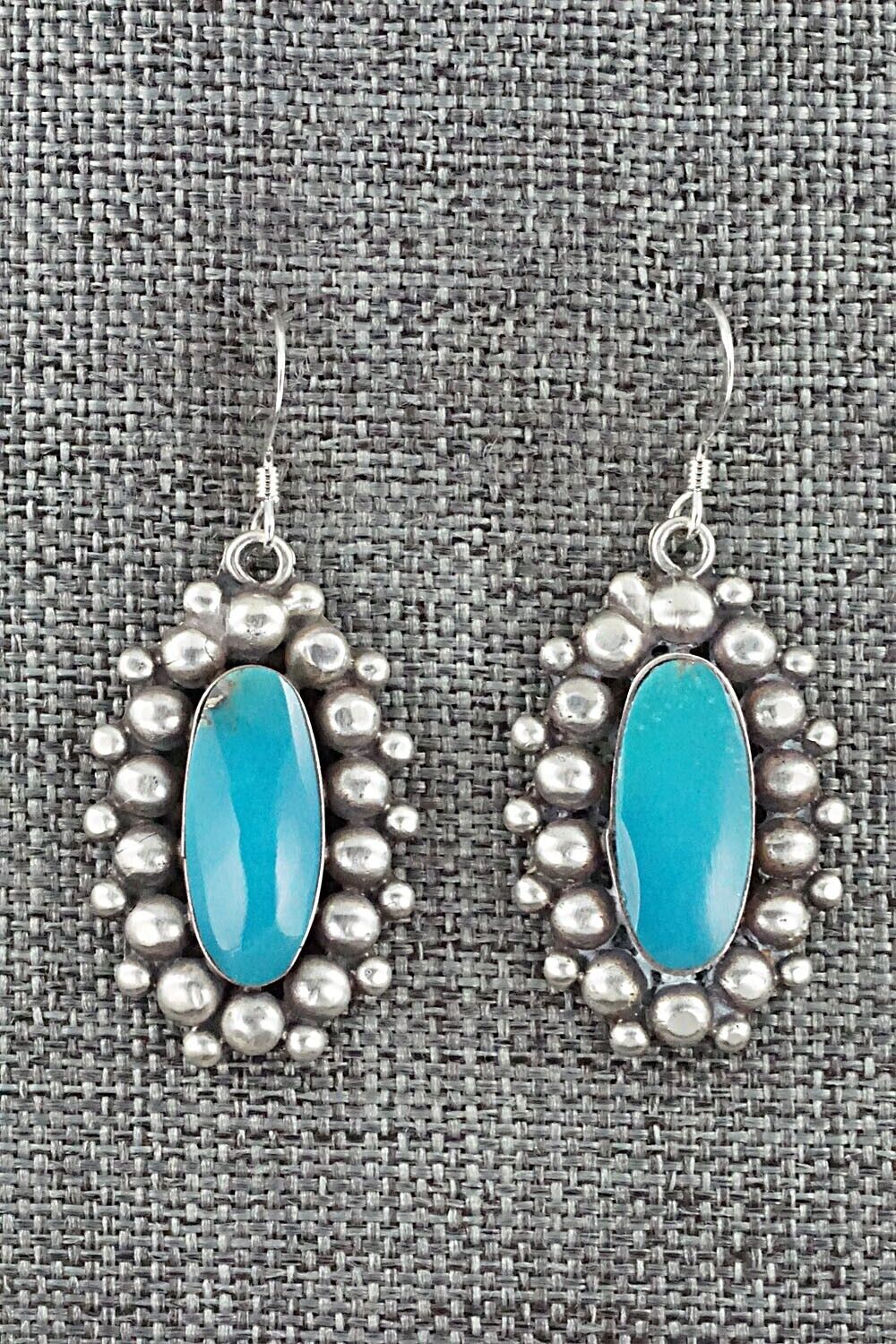 Turquoise & Sterling Silver Earrings - Freida Martinez