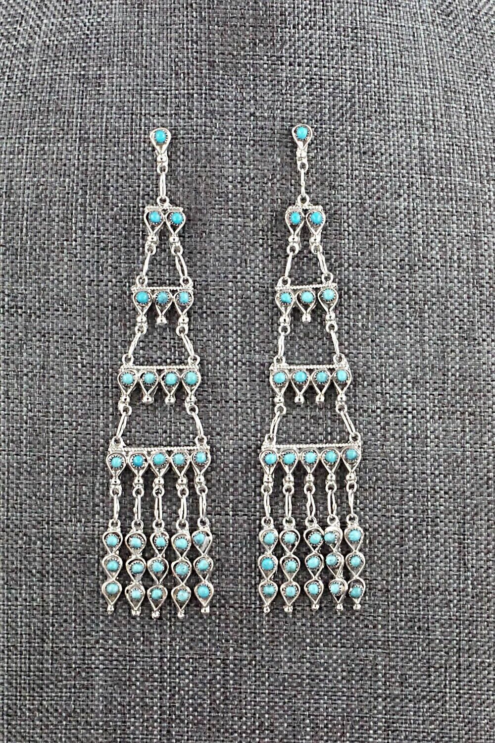 Turquoise & Sterling Silver Earrings - Waylon Johnson