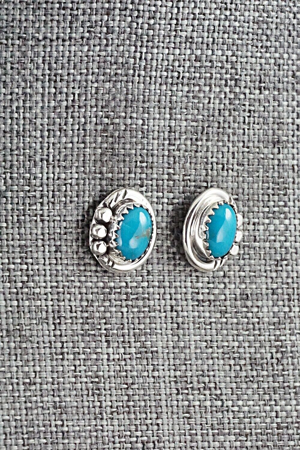 Turquoise & Sterling Silver Earrings - Rita Largo