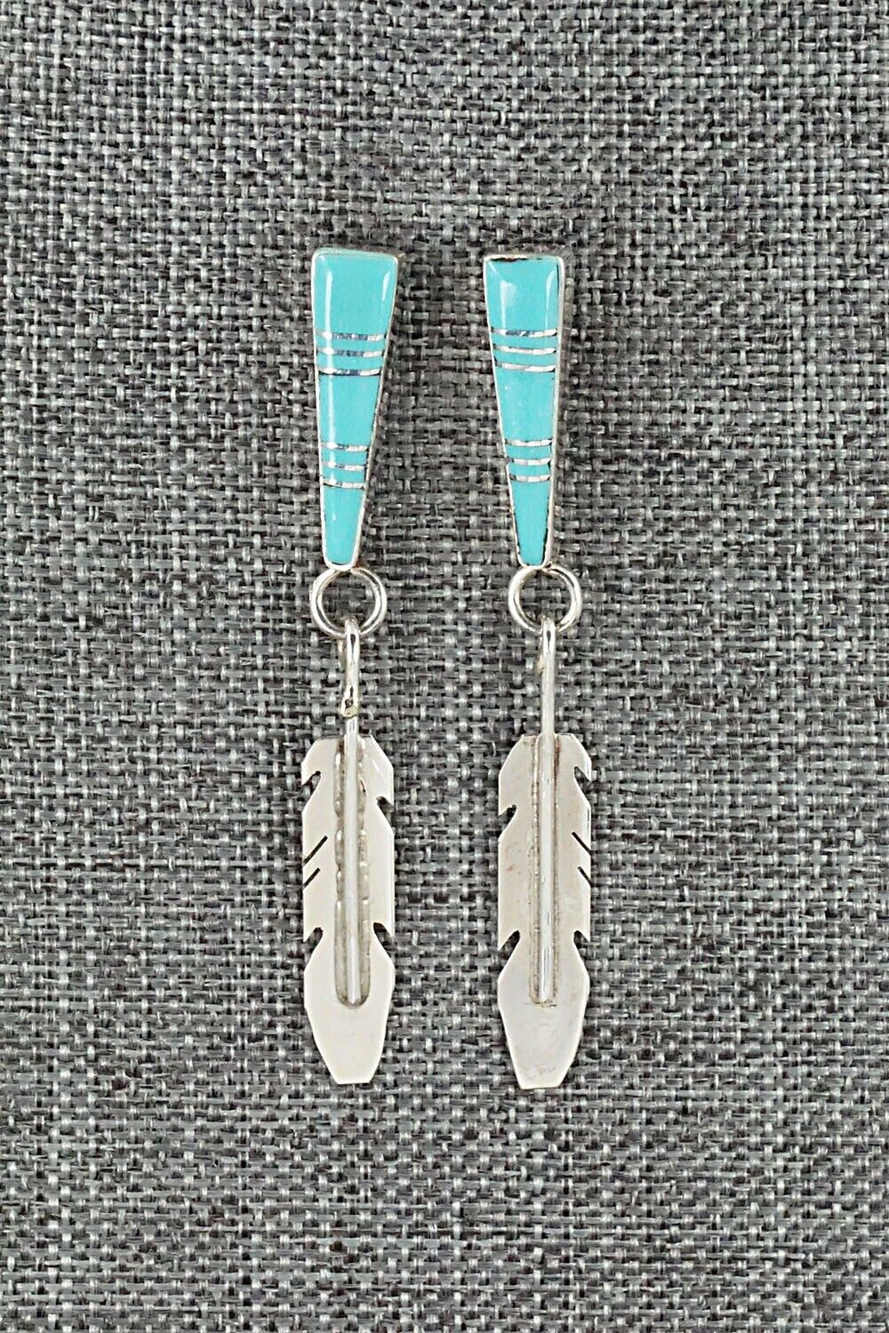 Turquoise & Sterling Silver Earrings - Terrance Panteah & Tammy Johnson