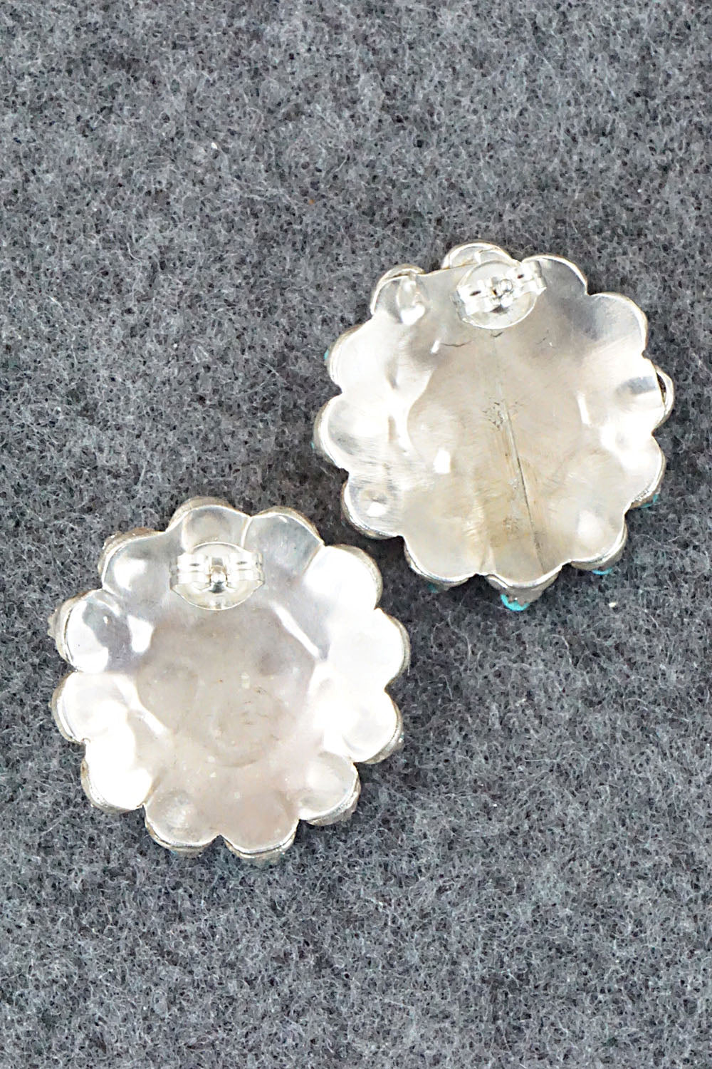 Turquoise & Sterling Silver Earrings - Wayne Johnson