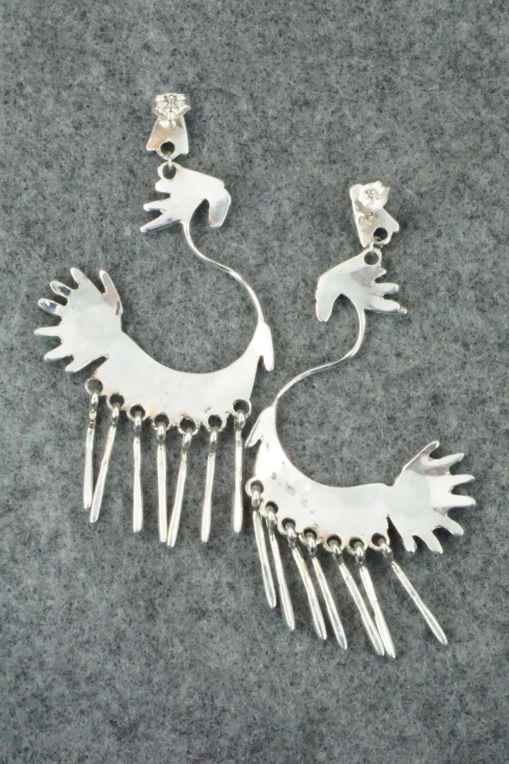 Turquoise & Sterling Silver Earrings - Jeannie Lastiyano