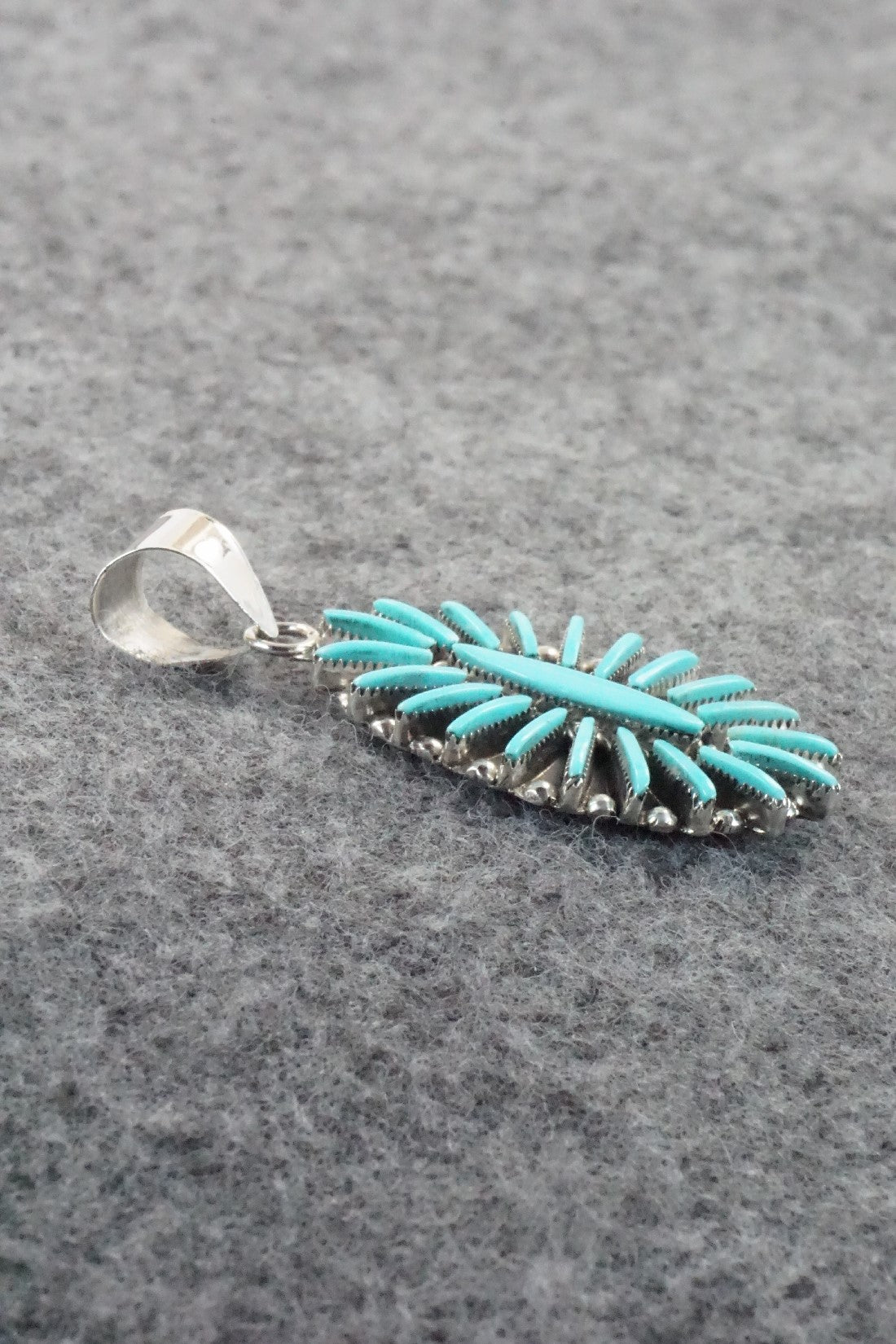 Turquoise & Sterling Silver Pendant - Carla Laconsello