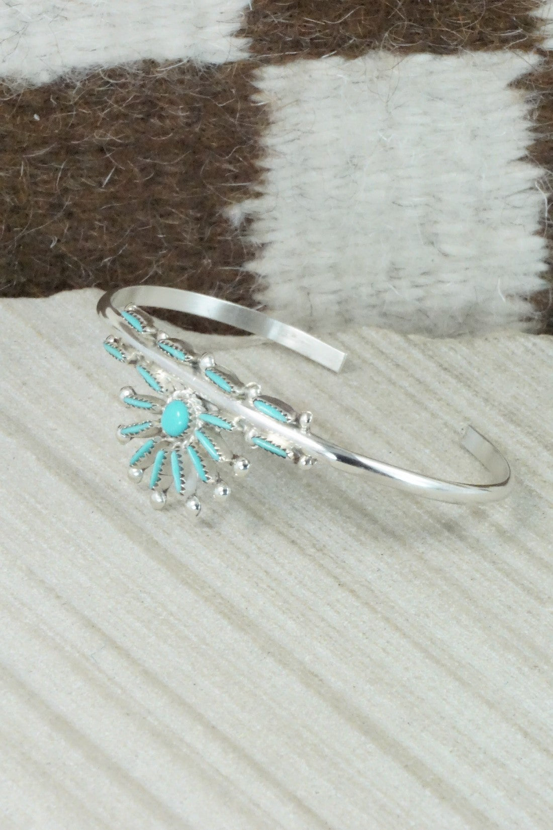 Turquoise & Sterling Silver Bracelet - Rena Cachina