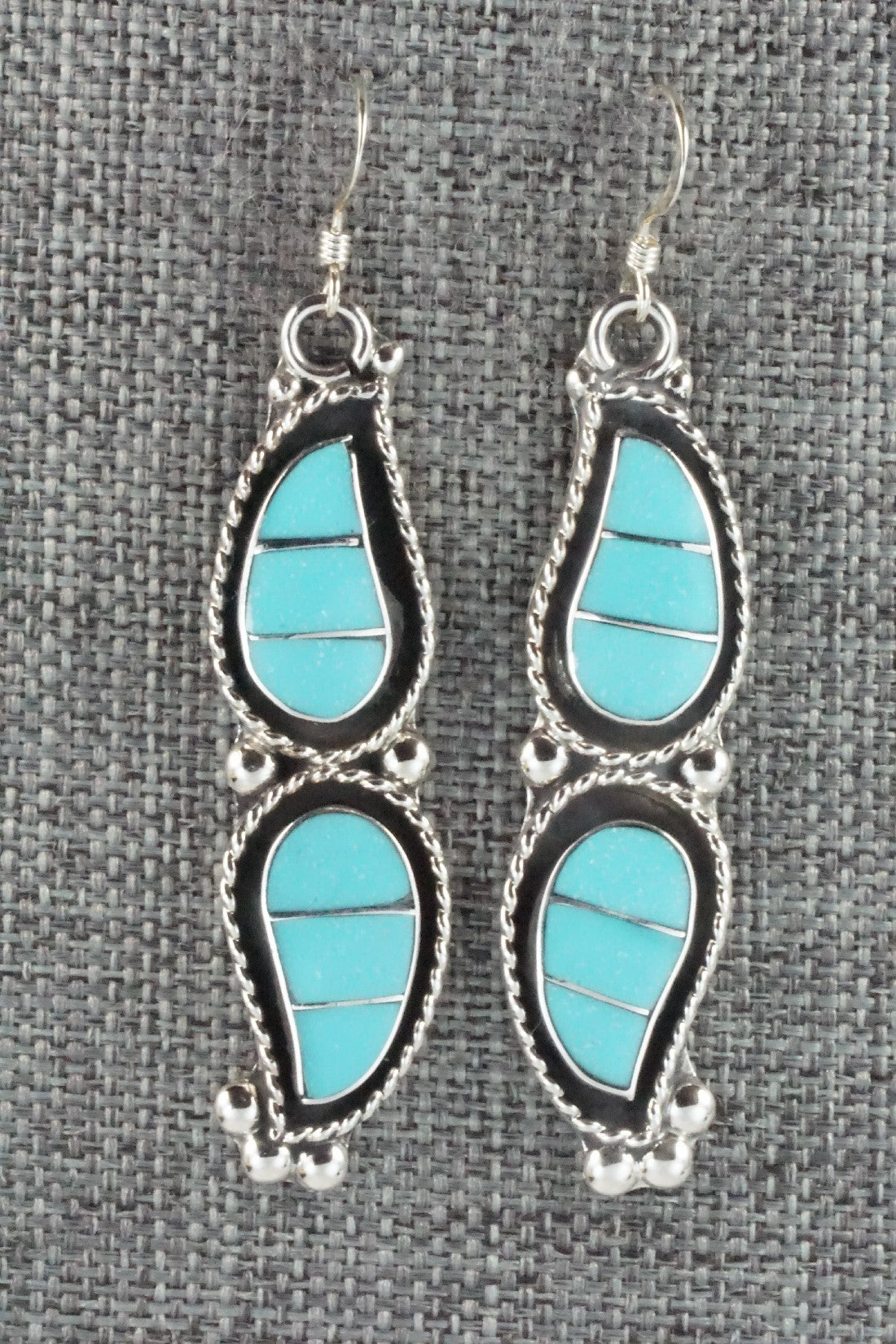 Turquoise & Sterling Silver Earrings - Susie Lowsayatee