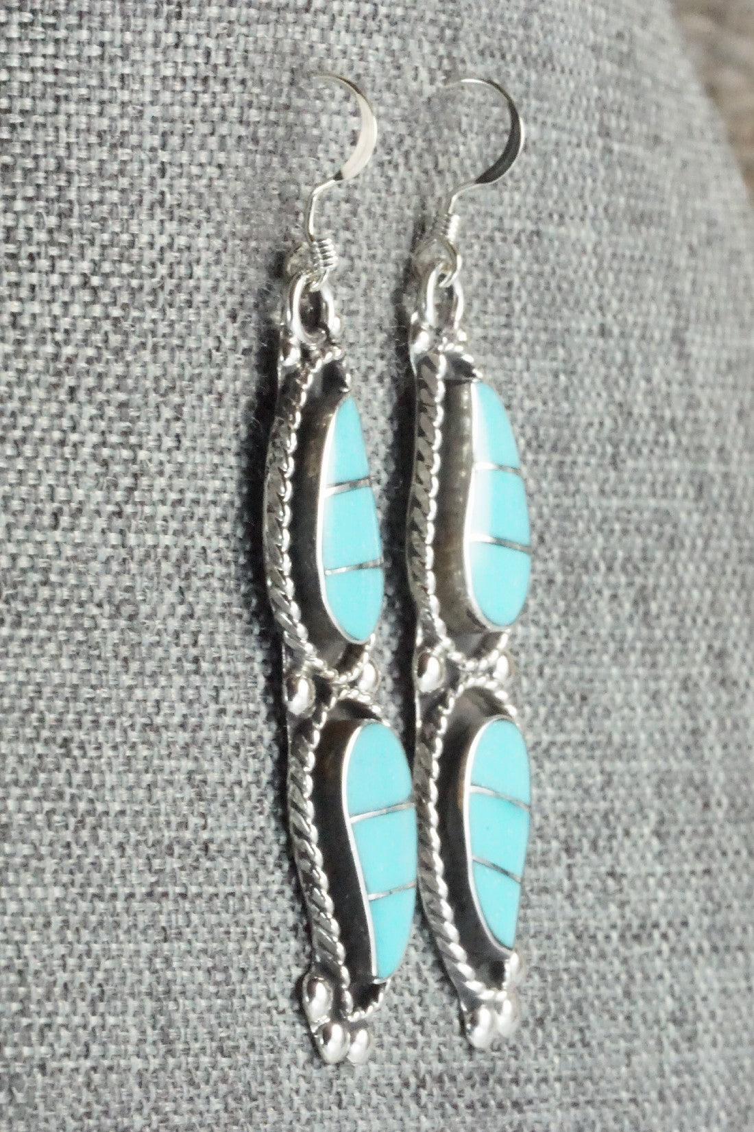 Turquoise & Sterling Silver Earrings - Susie Lowsayatee