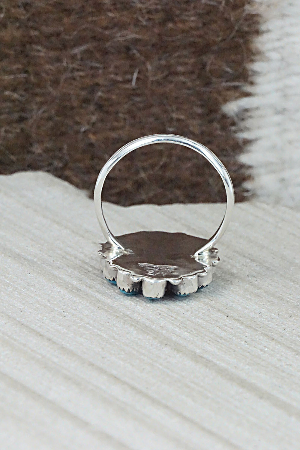 Turquoise & Sterling Silver Ring - Mary Ann Chavez - 8