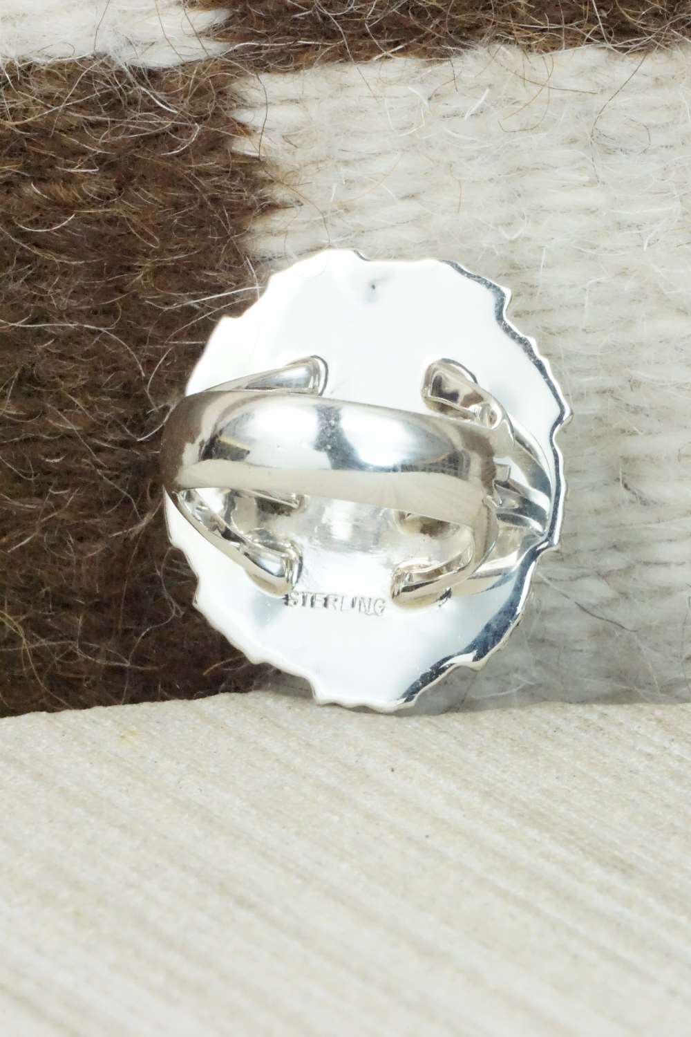 Turquoise & Sterling Silver Ring - Daniel Benally - Size 7