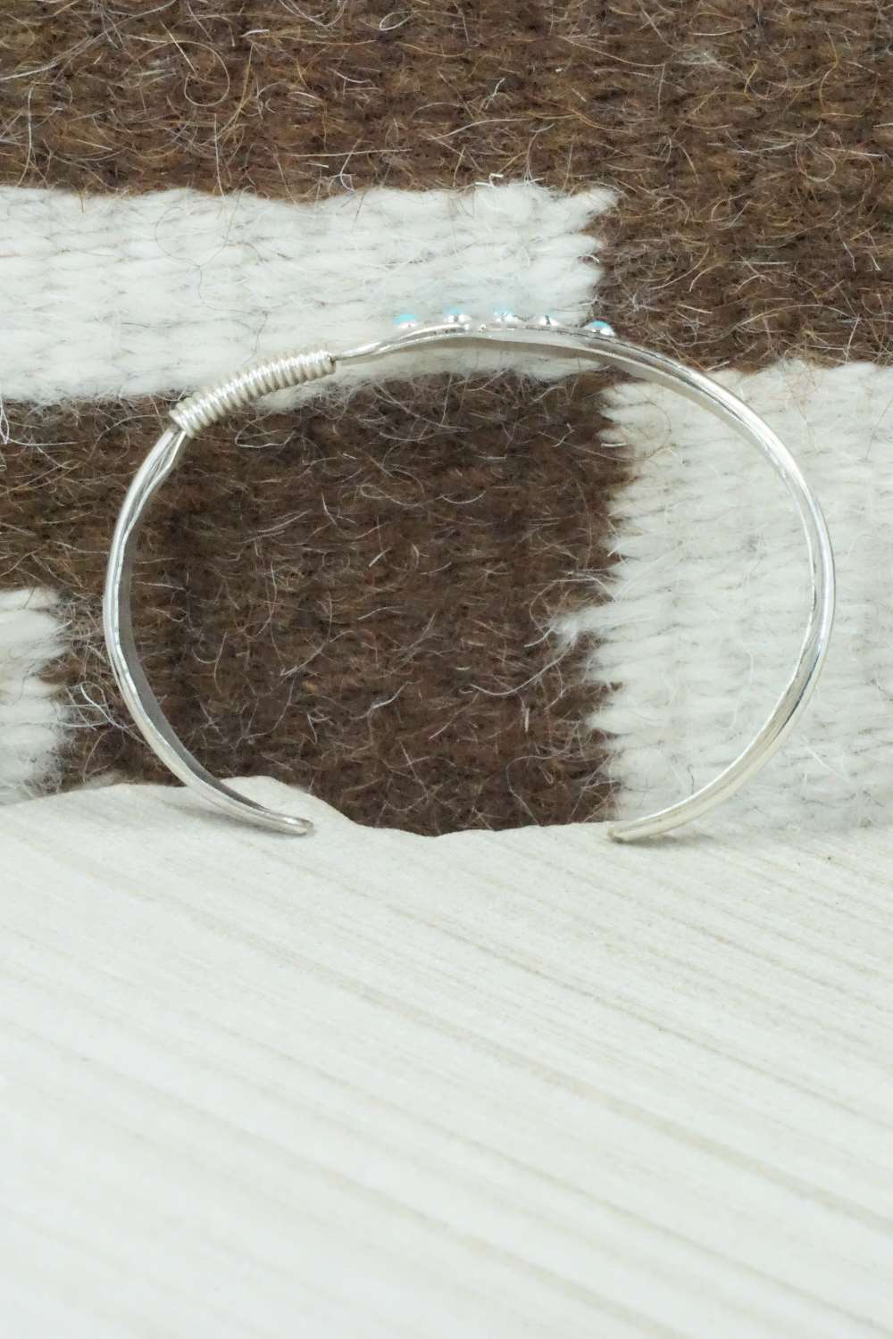 Turquoise and Sterling Silver Bracelet - Chris Charley