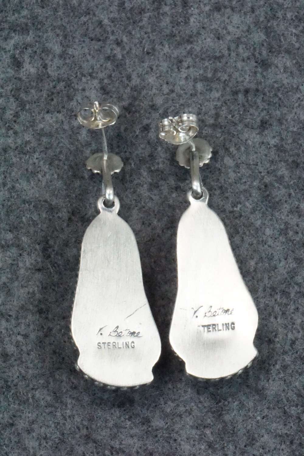 Turquoise & Sterling Silver Earrings - Verley Betone