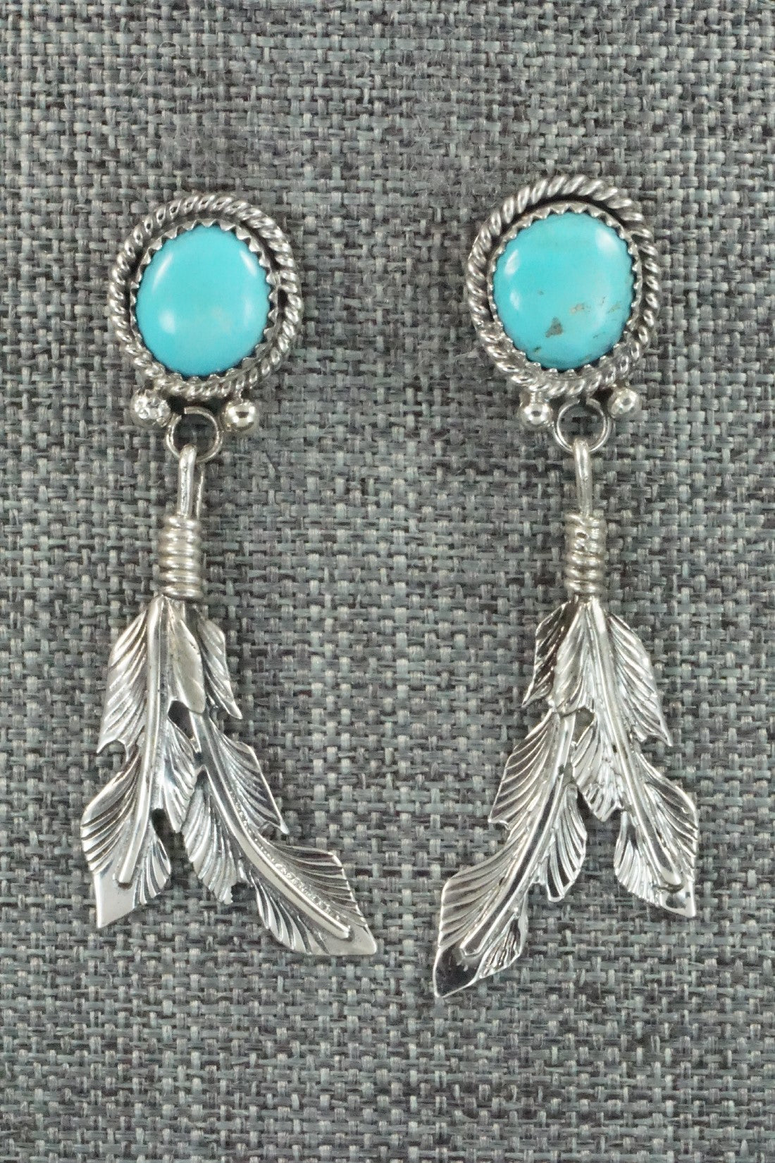 Turquoise and Sterling Silver Earrings - Annie Spencer