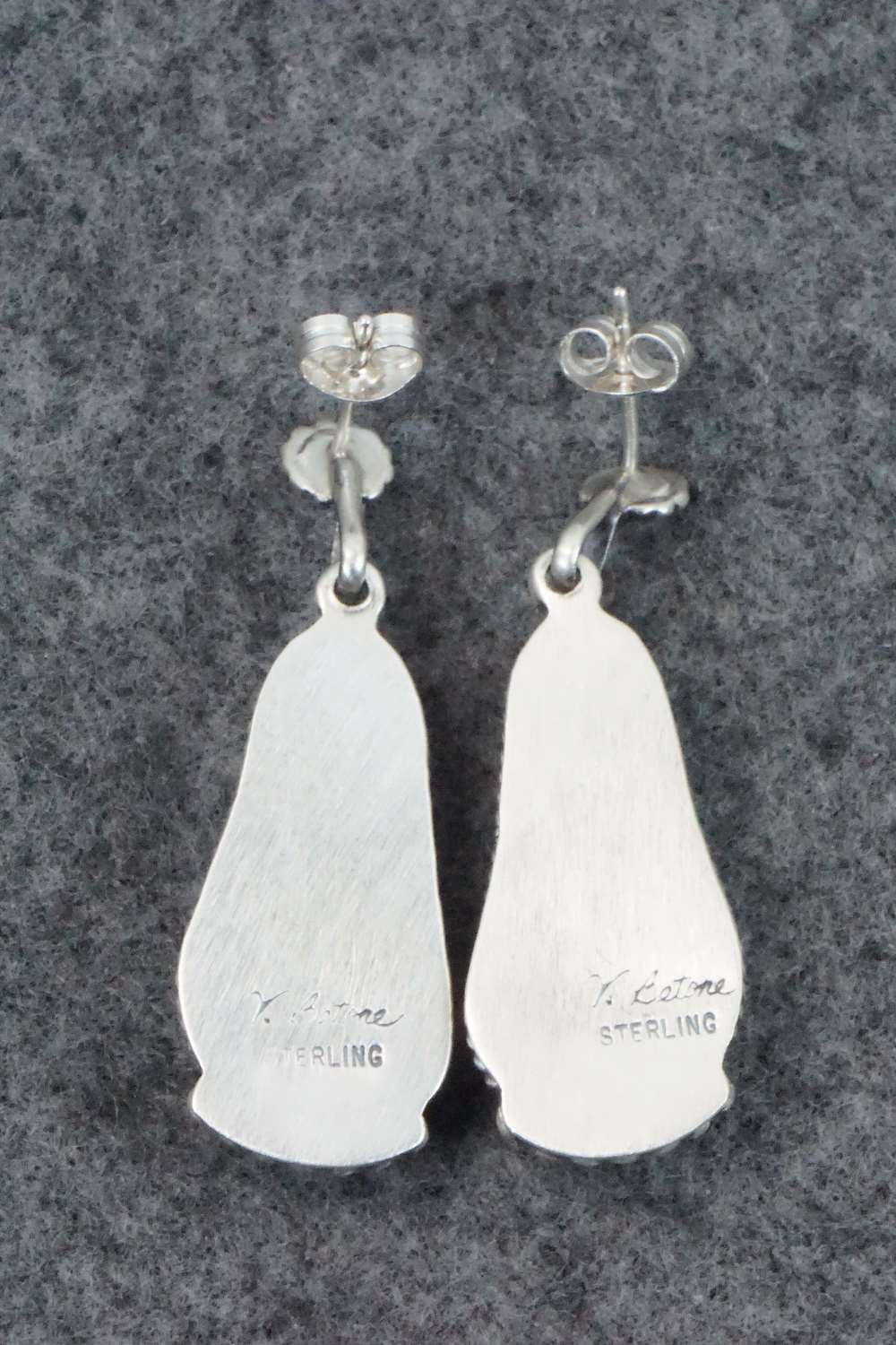 Turquoise & Sterling Silver Earrings - Verley Betone