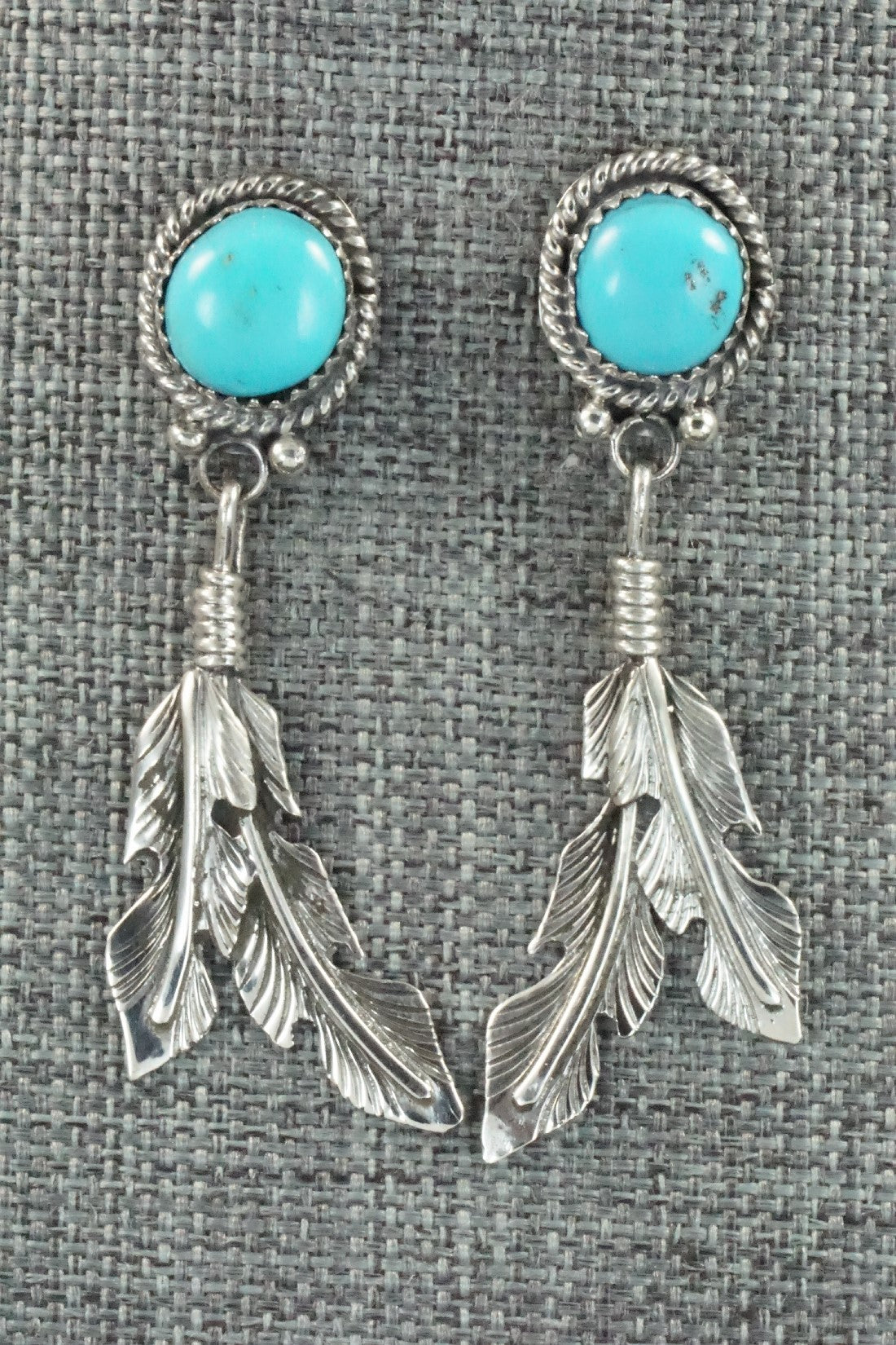 Turquoise and Sterling Silver Earrings - Annie Spencer