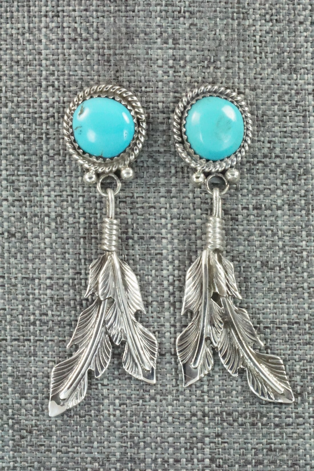 Turquoise and Sterling Silver Earrings - Annie Spencer